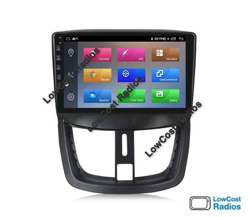 Auto Rádio 9' PEUGEOT 207 | GPS ANDROID Bluetooth USB APPS WIFI | CARPLAY • ANDROID AUTO
