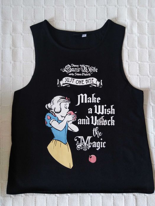 T-Shirt Alças Disney Branca de Neve (Snow White)