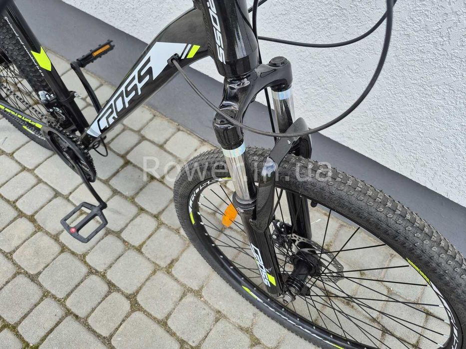 Велосипед алюмінієвий CrossBike 26" Tracker 2024 Рама 17" black-yellow