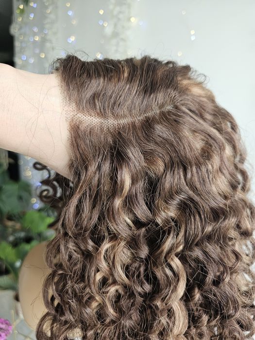 Peruka premium ultra lekka loki afroloki braz z refleksami jak natural