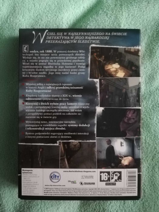 Sherlock Holmes kontra Kuba Rozpruwacz wersja PC wersja polska