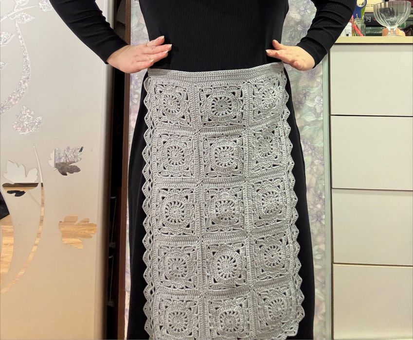 Сірий фартух, сіра припинда, запаска сірого кольору