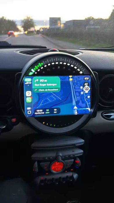 Rádio Android 14 Mini Cooper (R55 R56 R57) - CarPlay S/ Fios - NOVO