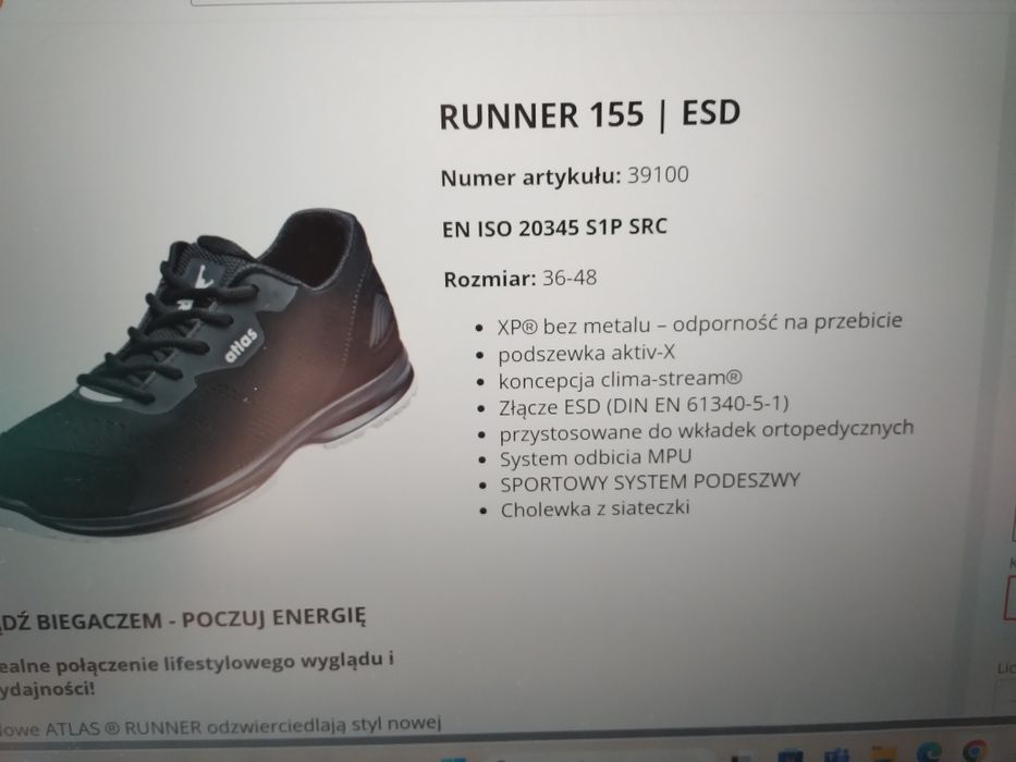 Nowe buty robocze atlas