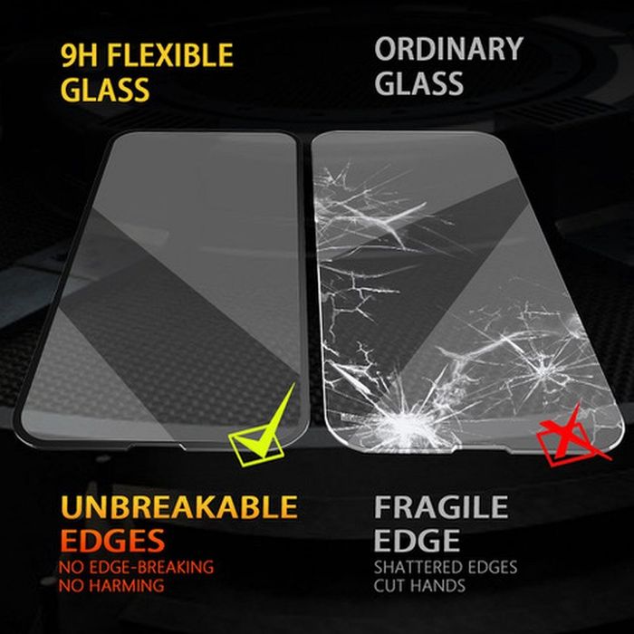Szkło hybrydowe 5D Full Glue do Samsung A16 5G / A17 5G / A18 Bestsuit Flexible czarne
