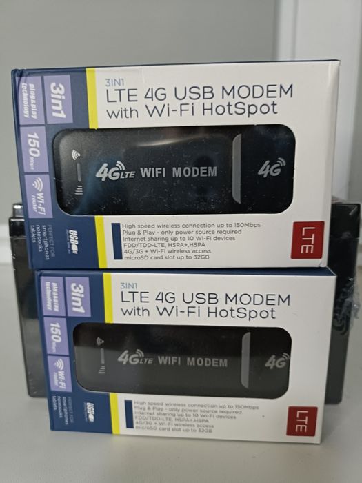 Мобільний 4G модем під сім карту 150 Мб/с, USB, WI-FI, вай фай модем
