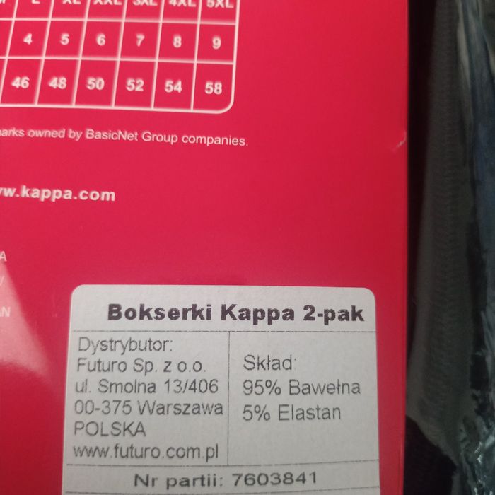 Bokserki męskie Kappa 2-pack XL