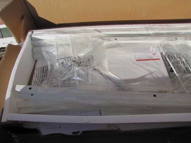 Regał narożny na książki biały 5 poziomów z metalową ramą podłogowy