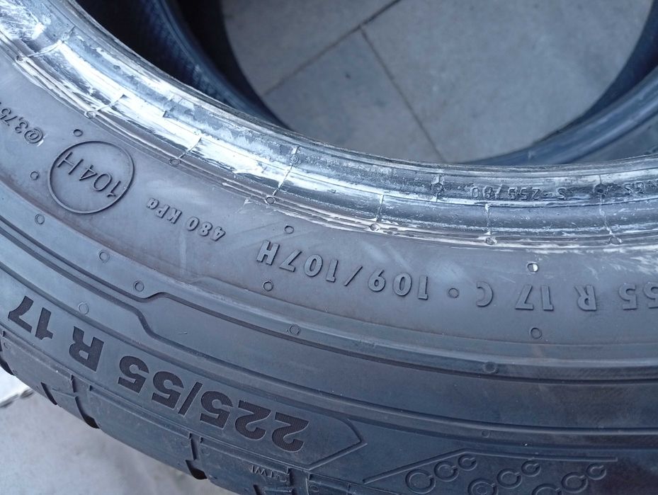 Opony Letnie Continental Vancontact 200 225/55R17C 2023r 2x8mm (A168)