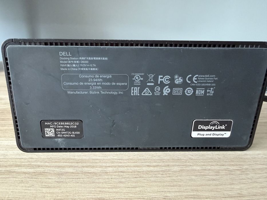 Stacja dokująca Dell D6000 130W USB-C