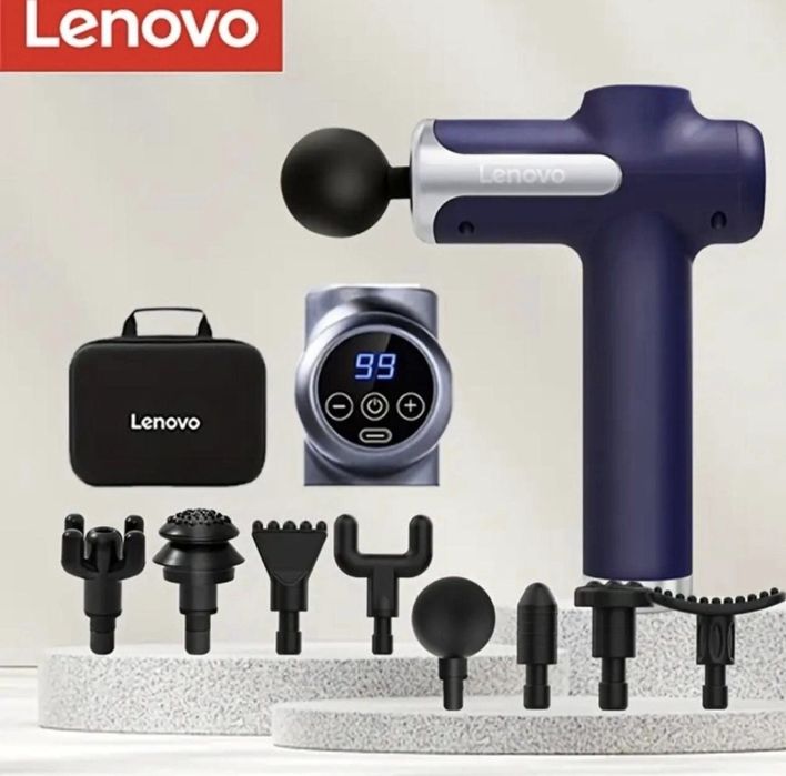 Масажер Lenovo з насадками Новий перкусійний для тіла