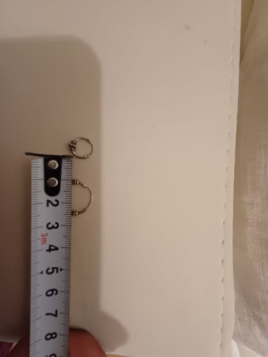 2 argolas de prata para piercing - NOVAS