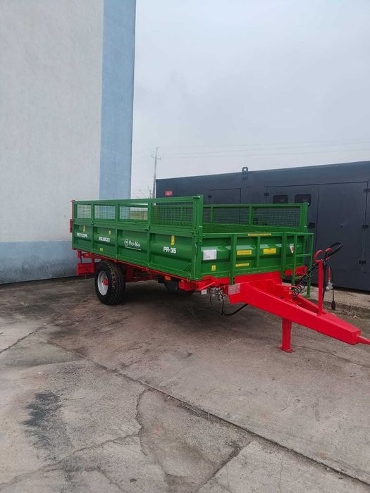 Przyczepa jednoosiowa wywrotka