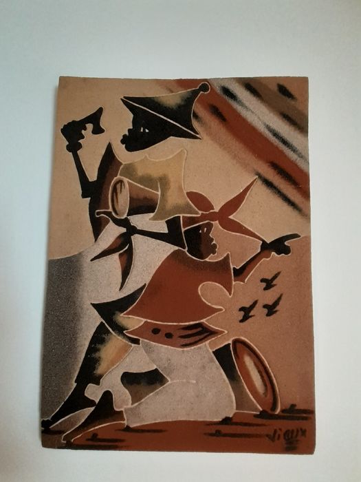 Pintura em areia do Senegal