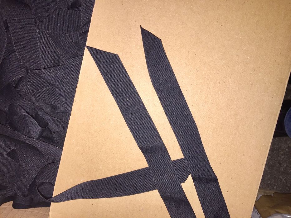 Taśma ozdobna wstążka jedwabna rypsowa chanel taśma do toreb 500 sztuk