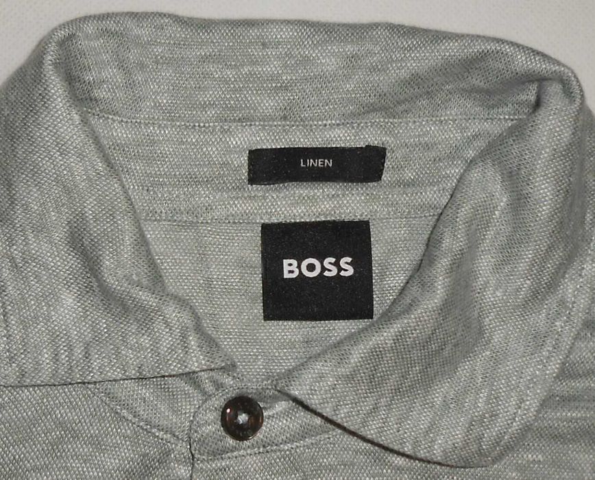 Koszulka Polo Hugo Boss Press-54 (S) 100% Len Linen