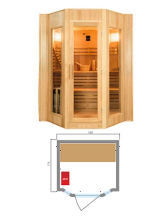 CAMPANHA! Sauna a vapor STILLA 4 sauna finlandesa tradicional 2.715€