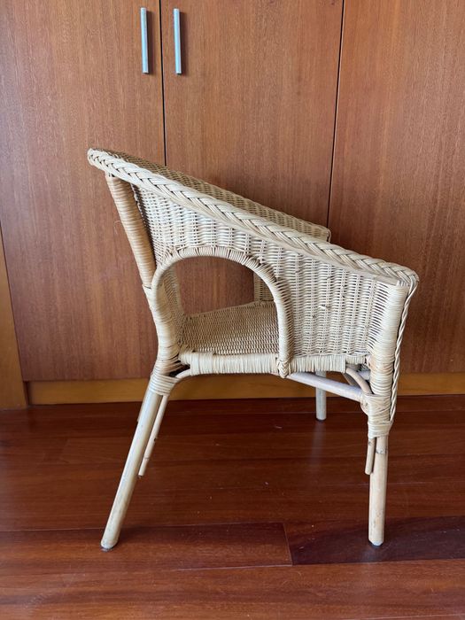 Cadeira em Vime / Rattan Natural - Estilo Boho Chic