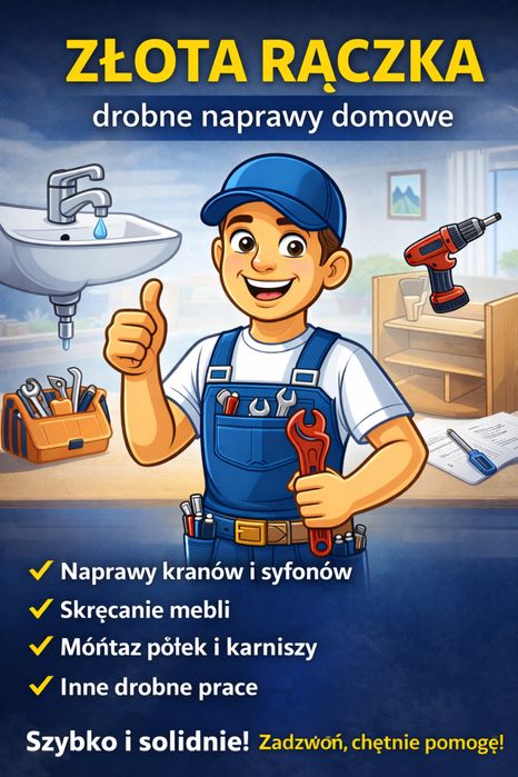 ZŁOTA RĄCZKA – drobne naprawy domowe