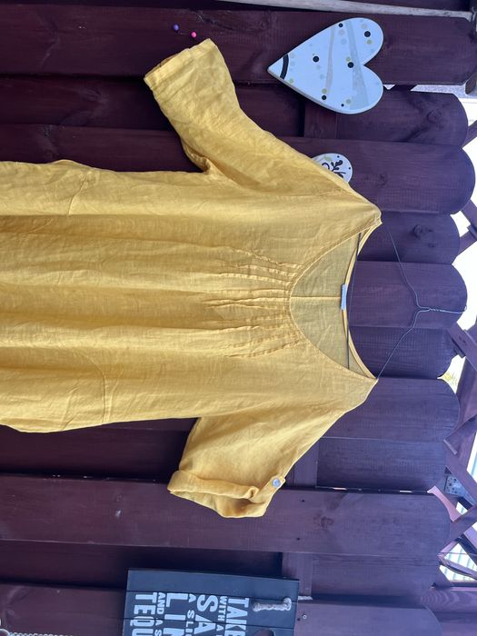 Nowa letnia  lniana sukienka oversize