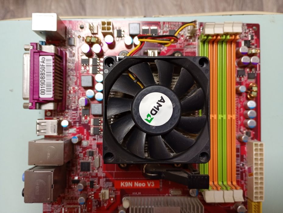 Материнська плата MSI K9N Neo V3 + CPU AMD Athlon X2 4200+ + Кулер