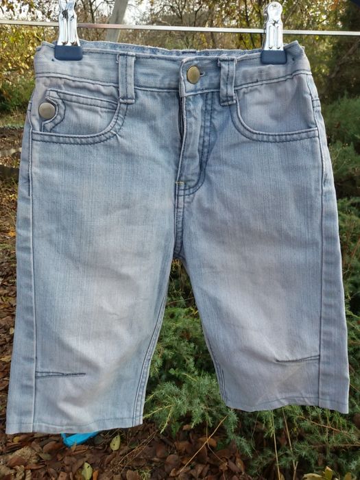 Шорты, бриджи фирменные джинсовые, 100% коттон, 3-5 лет