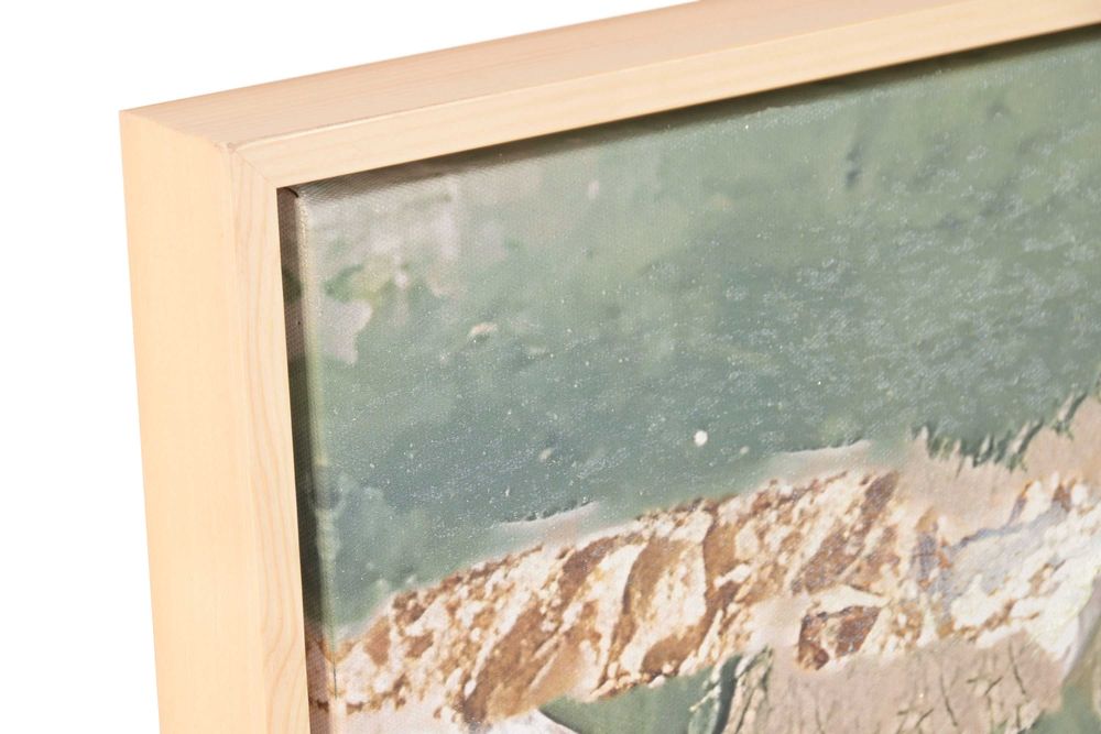 Quadro Pintado Verde e bege - 183x123cm  By Arcoazul