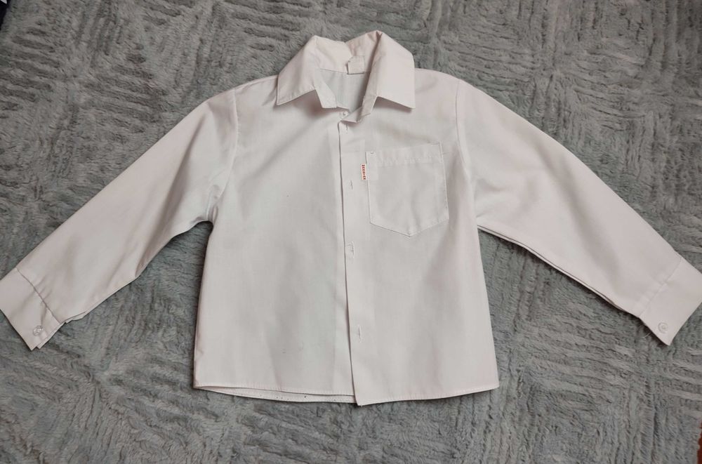 Szary stalowy garniturek chłopięcy spodnie + kamizelka r 86 /92