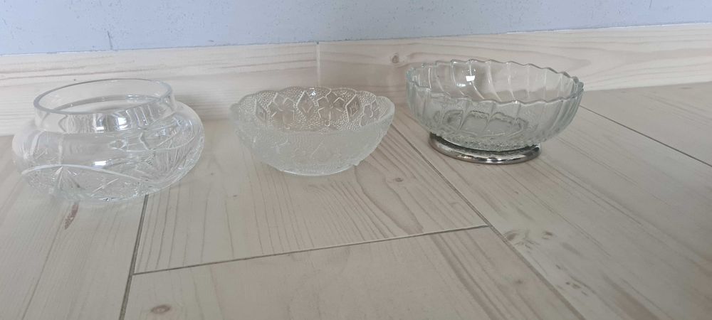 Kryształy PRL cukiernice ,salaterka