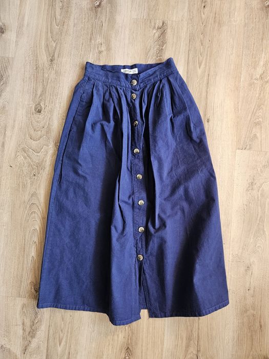 Spodnica midi Pull&Bear granatowa xs S