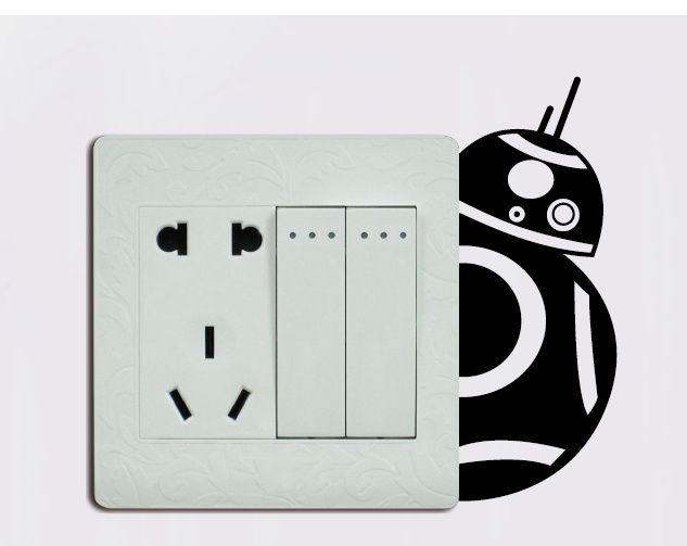 Autocolantes vinil Star Wars para interruptor luz - ver outros