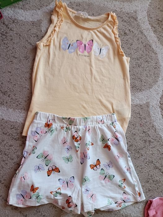 Nowy komplet t-shirt spodenki 134 H&M