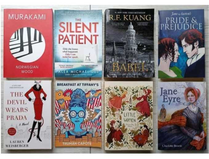 Комплект книг англійською Орвелл, Бредбері, Оскар Уайльд, Фредрік Бакман, Стівен Кінг, Агата Кристі, казки