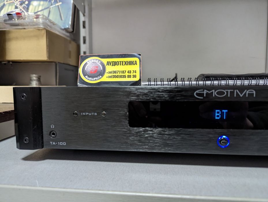 Стерео усилитель Emotiva BasX TA-100. USB-ЦАП, AptX, Bluetooth