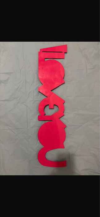 Placa de parede I Love You  imantada