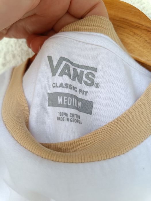 Футболка жіноча Vans біла бавовняна хлопок котон