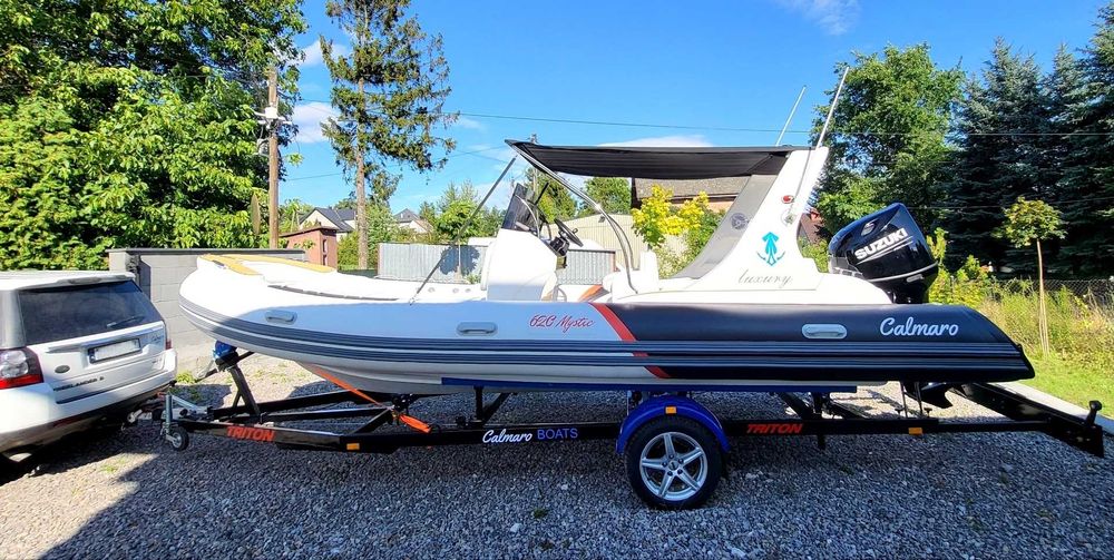 NOWA Łódź motorowa RIB 620 Calmaro + silnik SUZUKI 140 KM + przyczepa