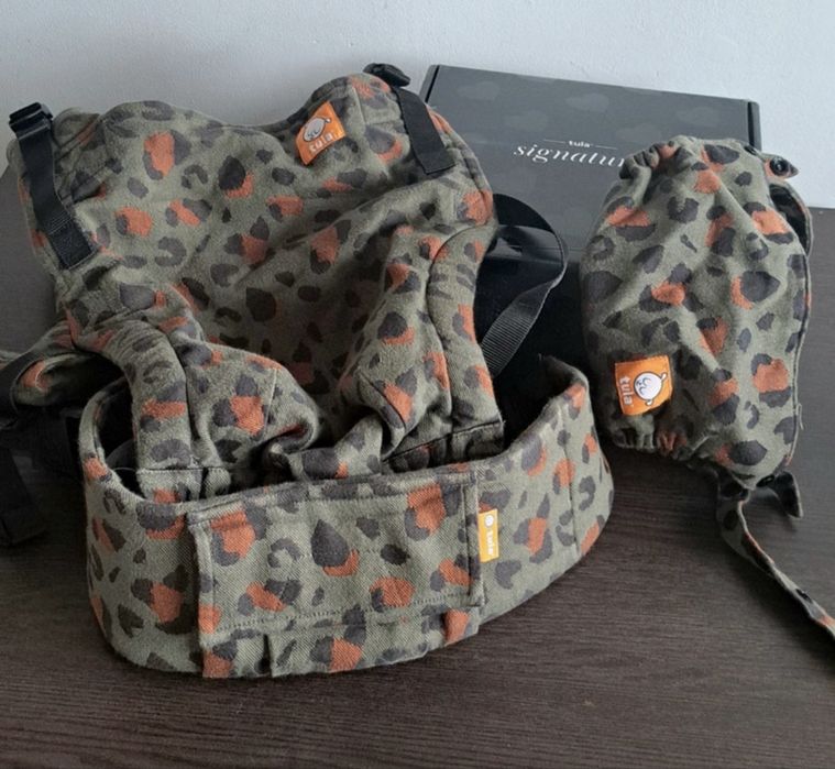 7- 24 kg Tula signature nosidło handmade tkane panterka