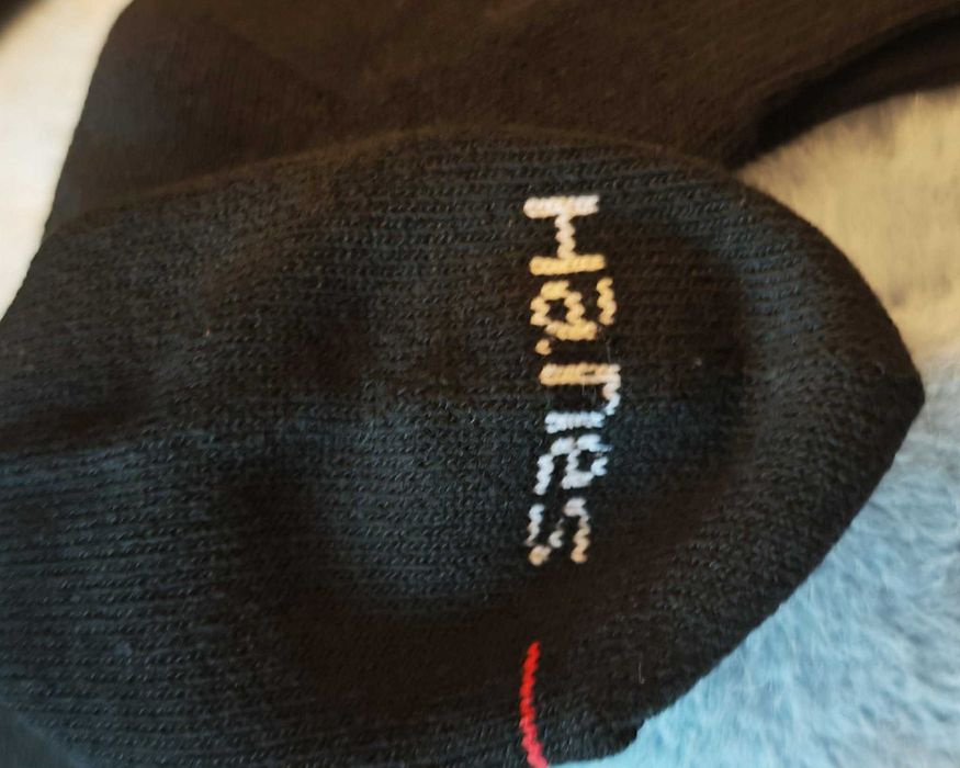 4 pary skarpet frotte czarne 42/46 Hanes
