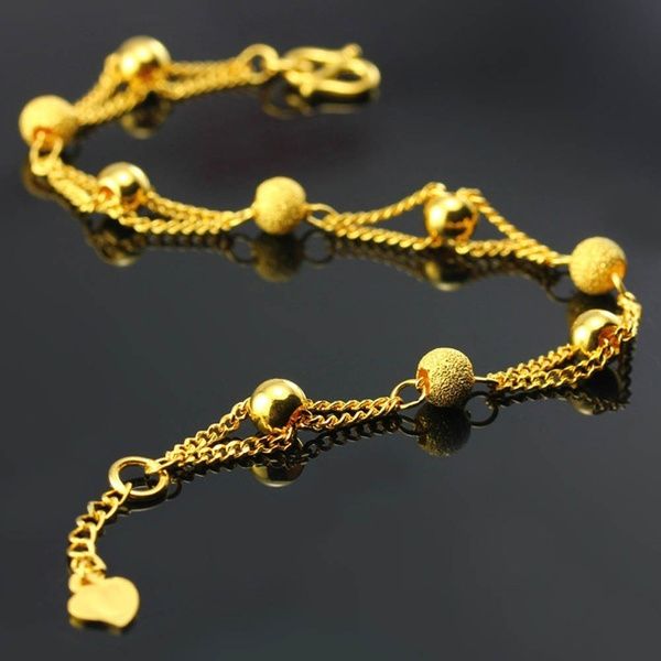 Pulseira de contas da moda com banho