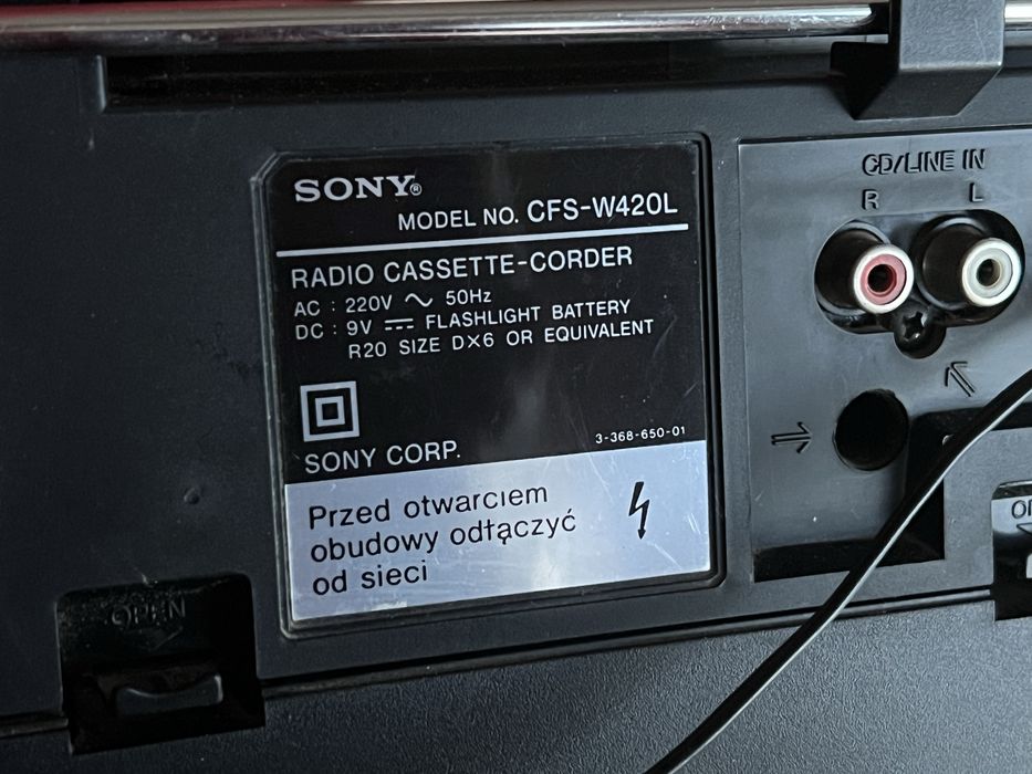 Кассетный магнитофон Sony CFS-W420L