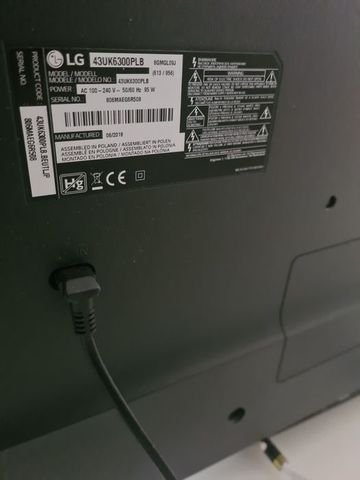 LG SmartTV 43" -