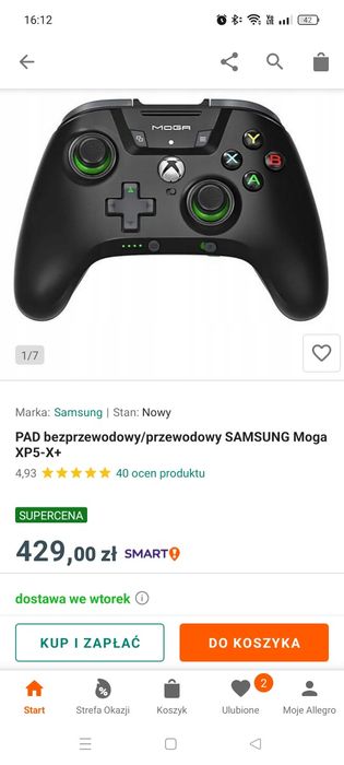 Pad kontroler Samsung moga
