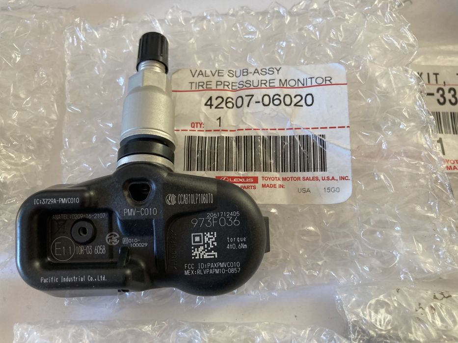 Датчики Давления Шин PMV-C010 LEXUS TOYOTA  4260706020 USA