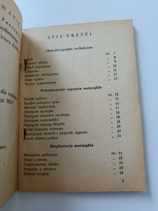 1959 Motocykl SHL 150 M06-T instrukcja obsługi polski motor PRL