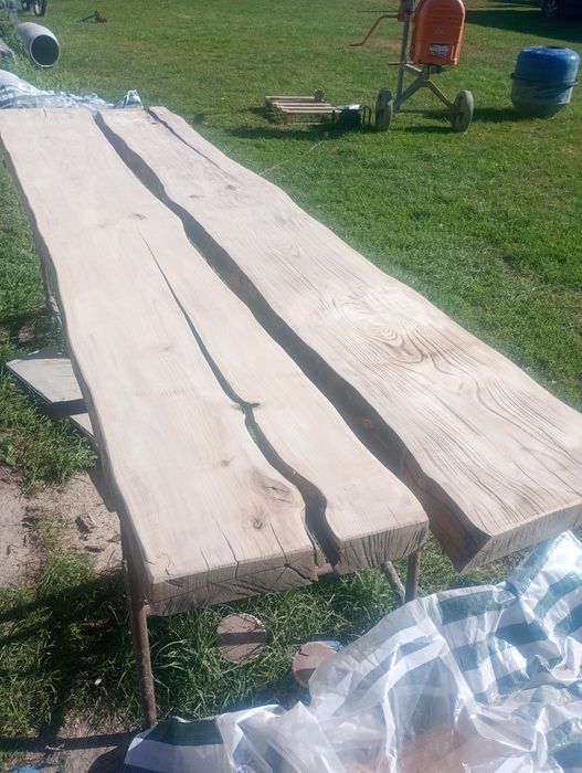Monolity  na stoły z żywicy 240cm 65cm 6.5cm