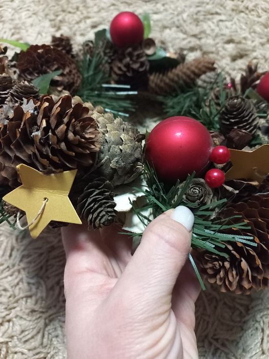 Вінок новорічний/ різдвяний на двері