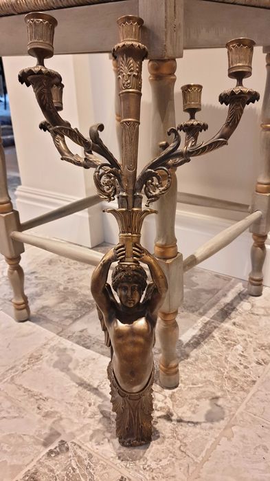 Gerydon świecznik mosiądz