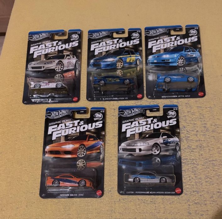 Hot wheels set fast furious