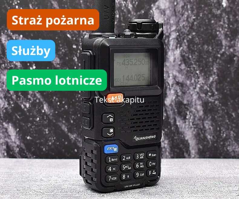 Radiotelefon dla straży strażaka służby straż pożarna krótkofalówka
